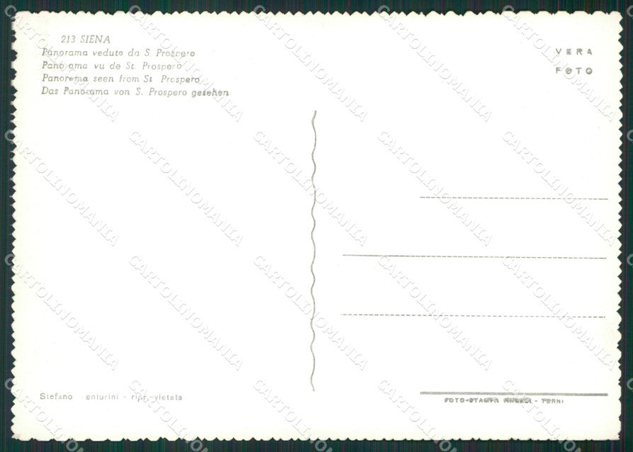 Siena Città Foto FG cartolina KV6964 – retro
