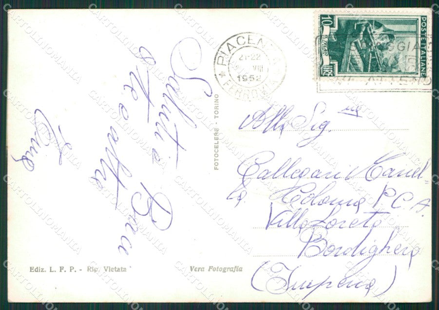 Piacenza Città Foto FG cartolina KV6974 – retro