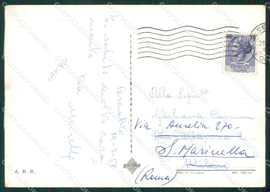 Forlì Cesenatico Barca ABRASA Foto FG cartolina KV6989 – retro