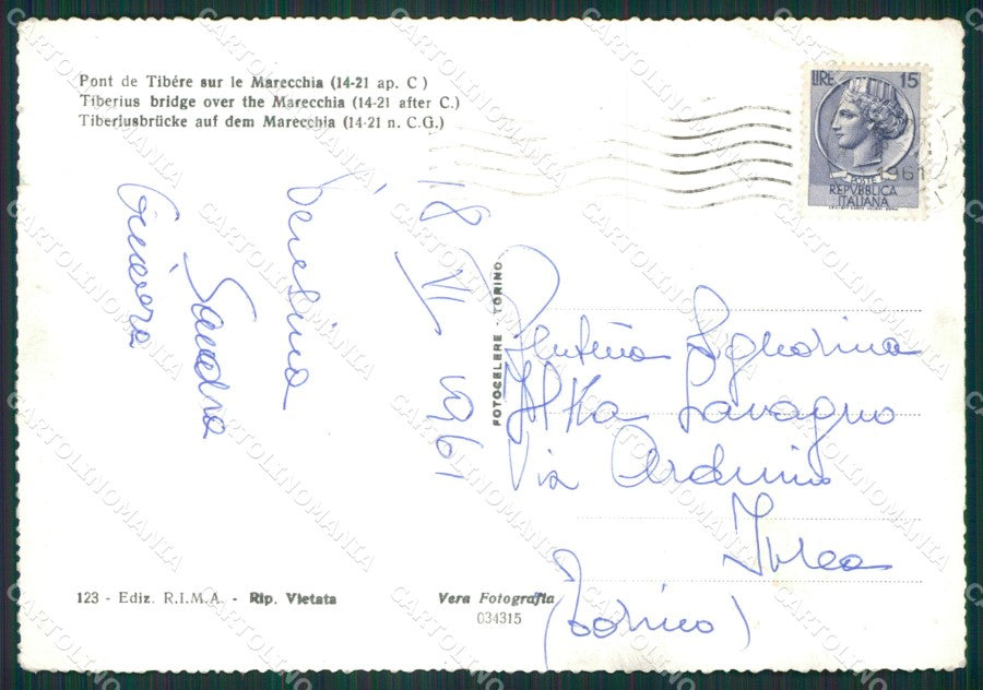Rimini Città Foto FG cartolina KV6992 – retro