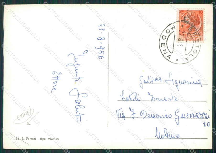 Modena Sestola PIEGA Foto FG cartolina KV7000 – retro