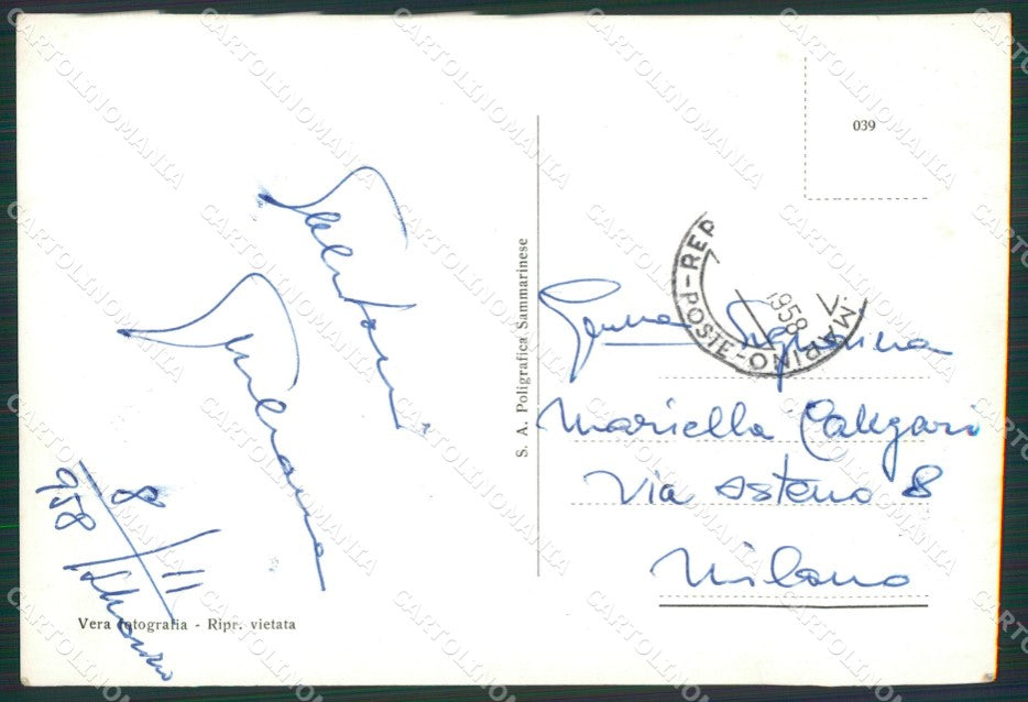 Repubblica di San Marino Foto FG cartolina KV7005 – retro