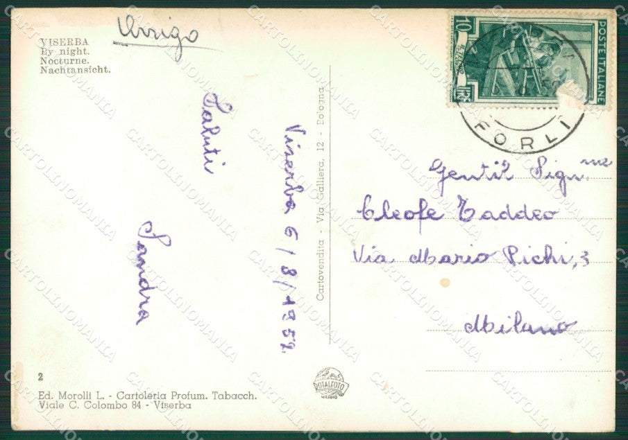 Rimini Viserba Foto FG cartolina KV7017 – retro