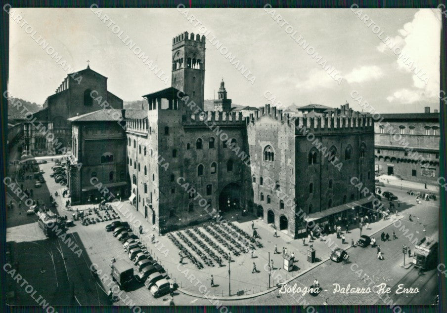 Bologna Città Auto Tram Foto FG cartolina KV7020 – fronte