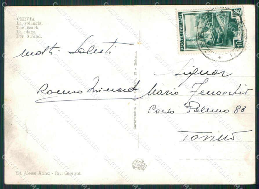 Ravenna Cervia Foto FG cartolina KV7025 – retro
