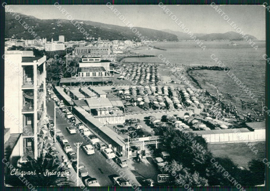 Genova Chiavari Auto PIEGATA Foto FG cartolina KV7034 – fronte
