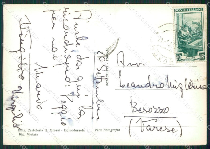 Verbania Santa Maria Maggiore Crana Malesco Foto FG cartolina KV7035 – retro