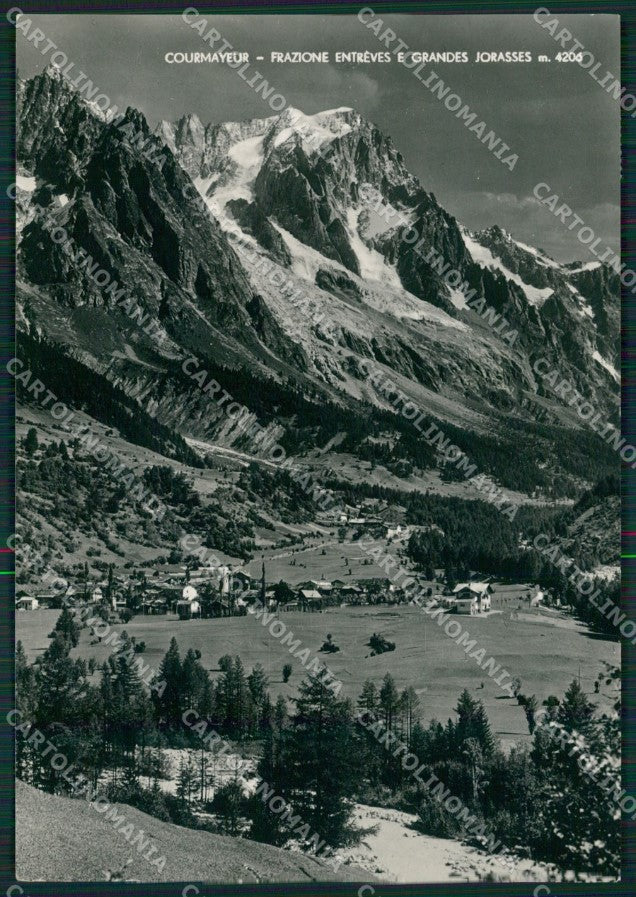 Aosta Courmayeur Entrèves Foto FG cartolina KV7039 – fronte