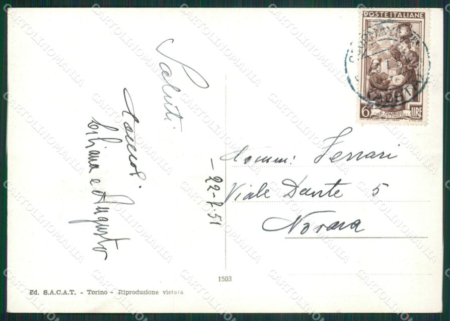 Aosta Courmayeur Entrèves Foto FG cartolina KV7039 – retro