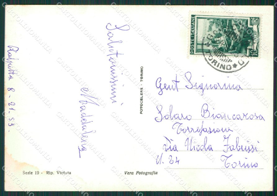Torino Cervino Pialpetta Foto FG cartolina KV7043 – retro