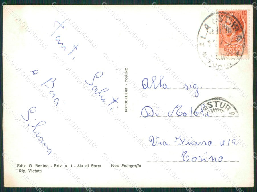 Torino Balme Lago d'Afframont Foto FG cartolina KV7061 – retro