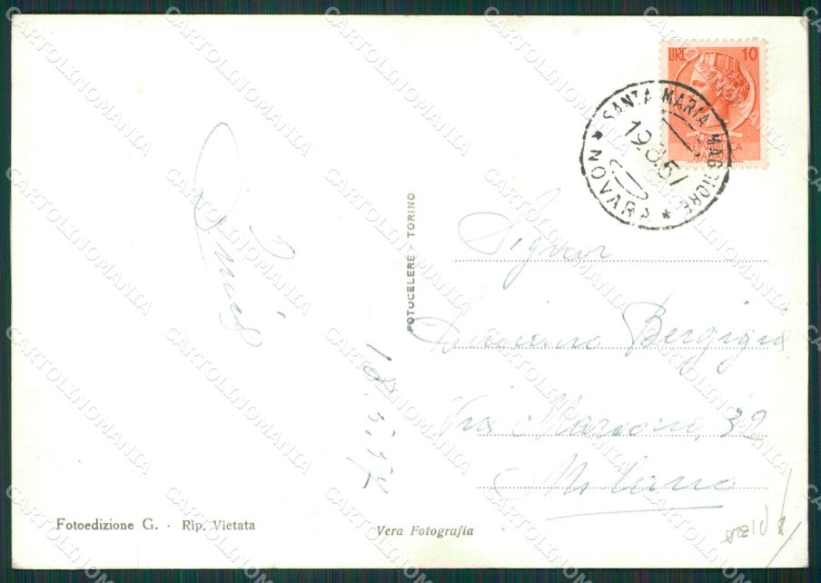 Verbania Santa Maria Maggiore Valle Vigezzo PIEGA Foto FG cartolina KV7072 – retro