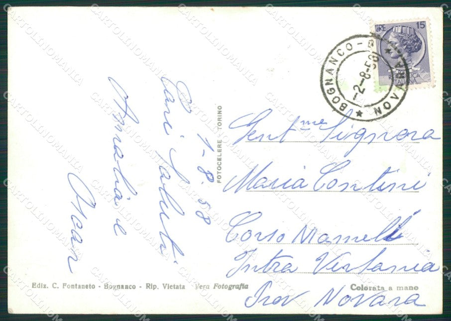 Verbania Bognanco Terme di Foto FG cartolina KV7080 – retro