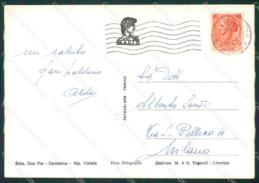 Sassari Olbia La Maddalena Caprera Garibaldi Foto FG cartolina KV7084 – retro