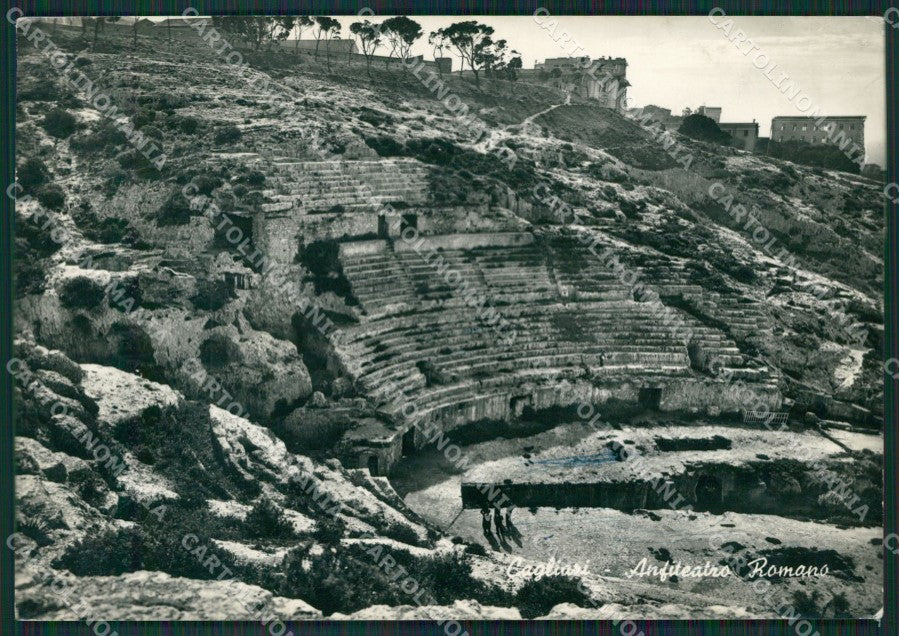 Cagliari Città Anfiteatro Romano PIEGHINA Foto FG cartolina KV7089 – fronte