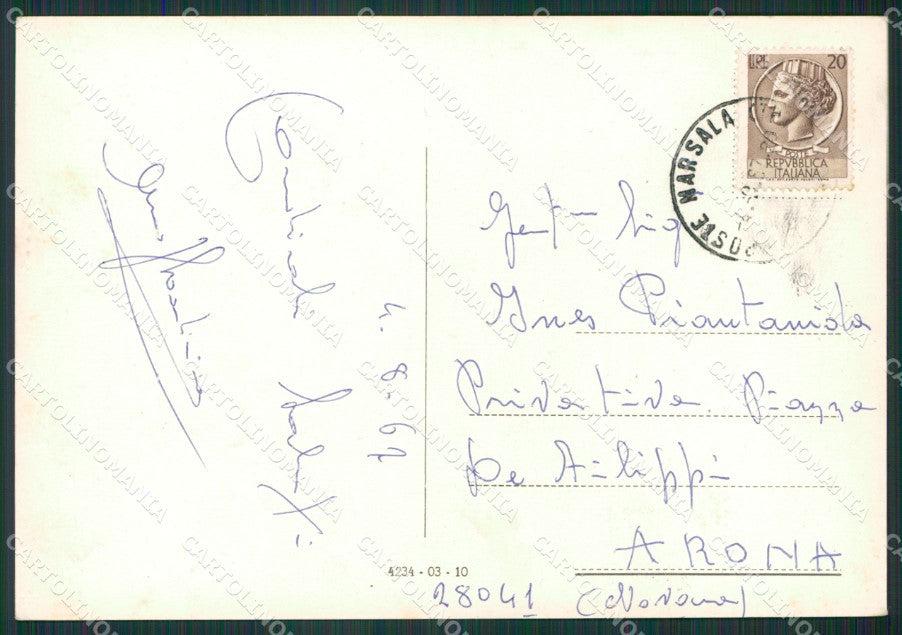 Trapani Marsala Foto FG cartolina KV7093 – retro