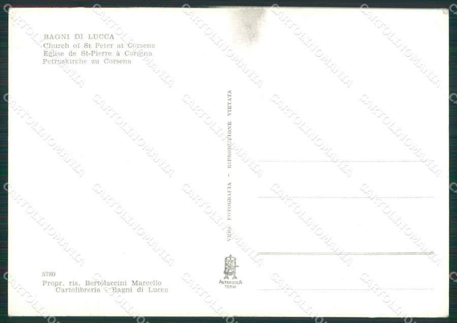 Lucca Bagni di Foto FG cartolina KV7104 – retro