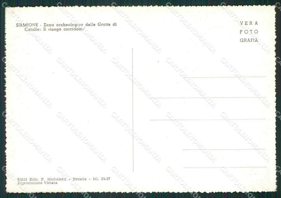 Brescia Sirmione Grotte di Catullo Foto FG cartolina KV7109 – retro