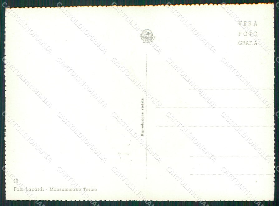Pistoia Monsummano Terme Foto FG cartolina KV7111 – retro
