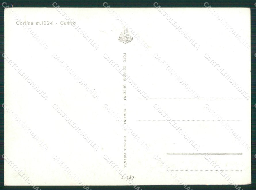 Belluno Cortina Foto FG cartolina KV7119 – retro
