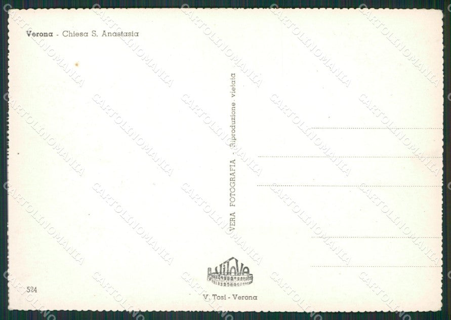 Verona Città ABRASA Foto FG cartolina KV7124 – retro