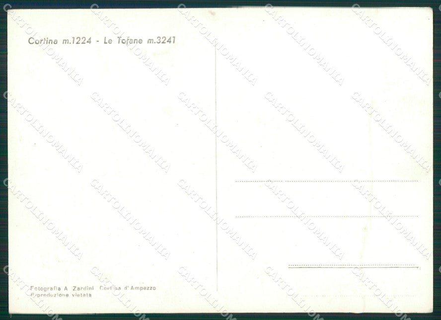Belluno Cortina ABRASA Foto FG cartolina KV7125 – retro