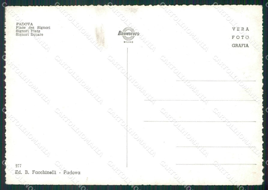 Padova Città Foto FG cartolina KV7139 – retro