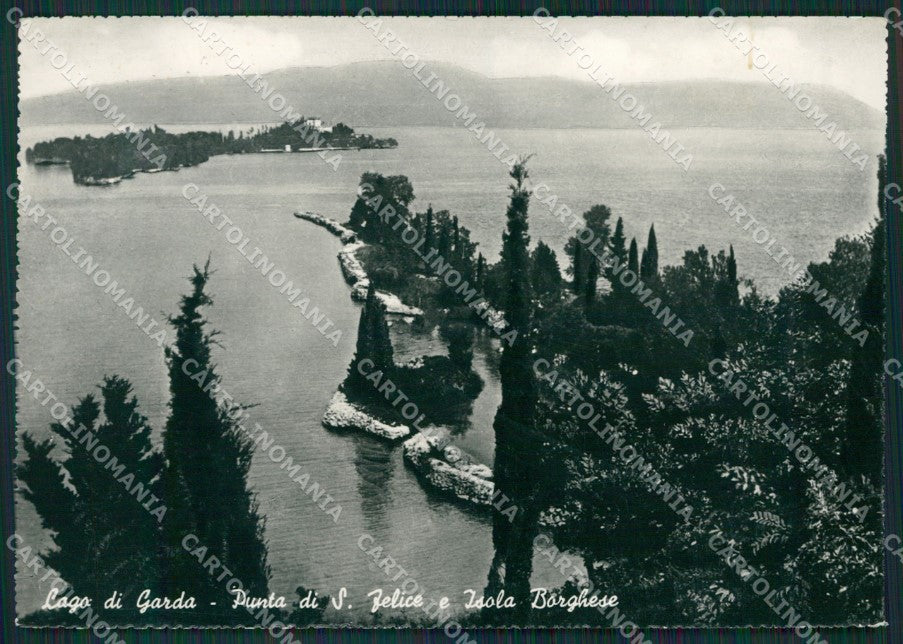 Brescia San Felice Punta Isola Borghese Lago di Garda Foto FG cartolina KV7142 – fronte