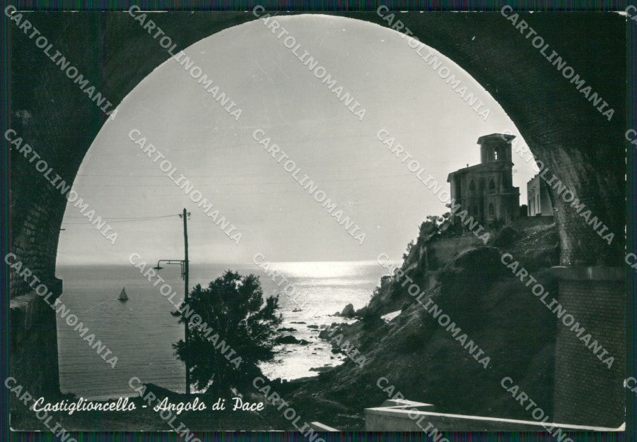 Livorno Rosignano Marittimo Castiglioncello PIEGA Foto FG cartolina KV7154 – fronte