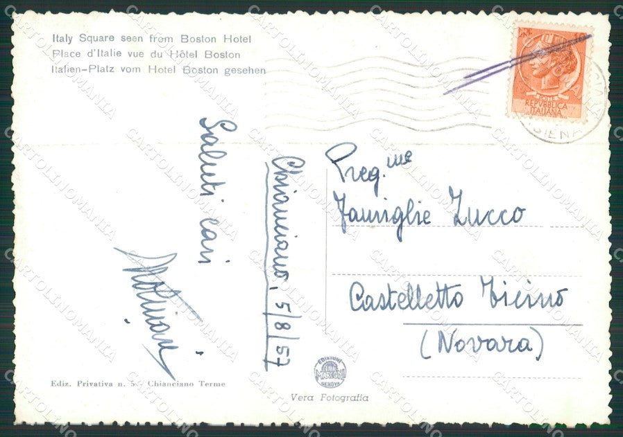 Siena Chianciano Terme Foto FG cartolina KV7156 – retro