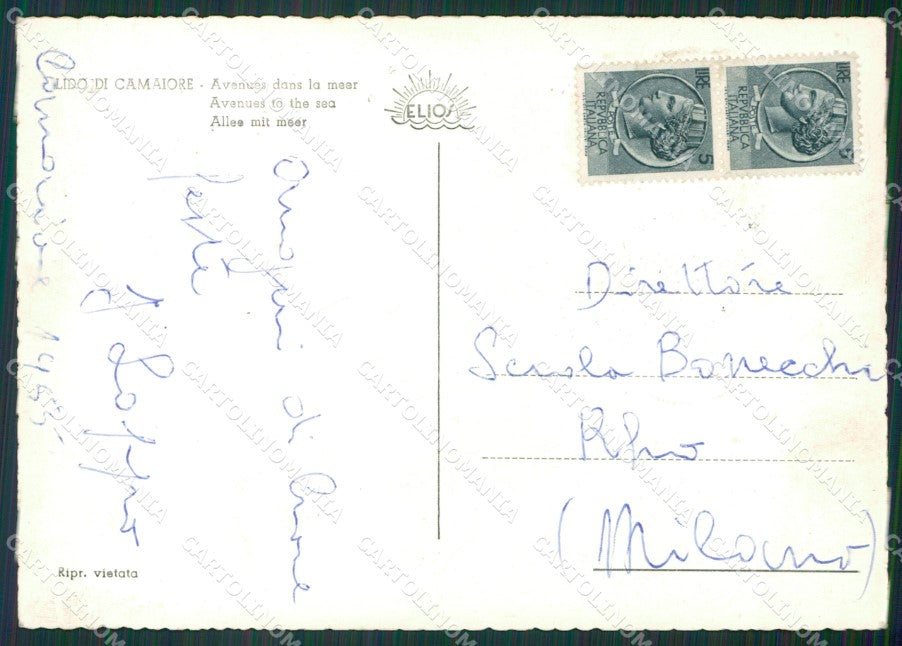 Lucca Camaiore Lido di Foto FG cartolina KV7168 – retro