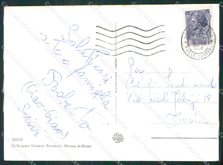Massa Città Castello Malaspina Foto FG cartolina KV7170 – retro
