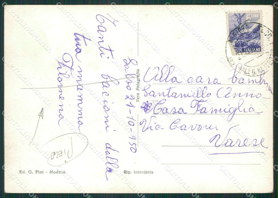 Parma Salsomaggiore Poste PIEGA Foto FG cartolina KV7172 – retro