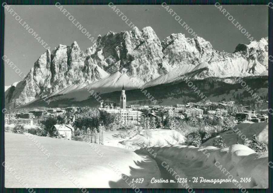 Belluno Cortina Nevicata Foto FG cartolina KV7174 – fronte