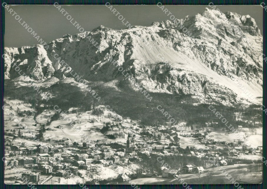 Belluno Cortina Nevicata STRAPPINO Foto FG cartolina KV7176 – fronte