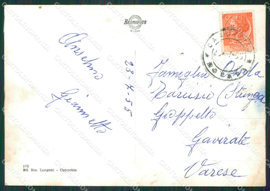 Verbania Cannobio Sant'Agata Foto FG cartolina KV7194 – retro