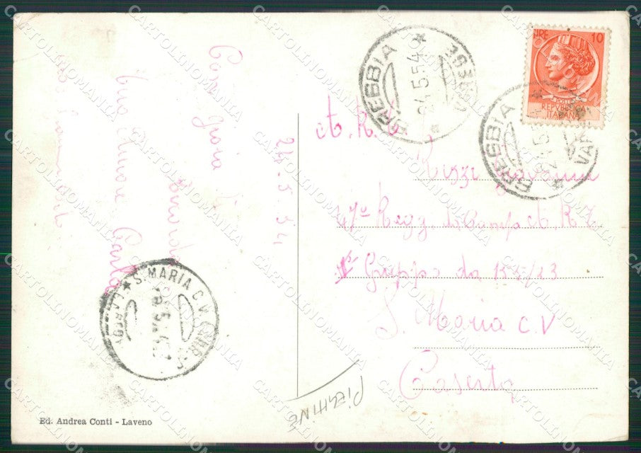 Verbania Lago Maggiore PIEGHINE Foto FG cartolina KV7195 – retro