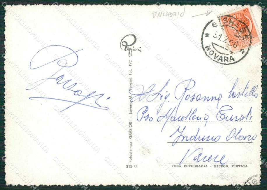 Verbania Stresa Lago Maggiore PIEGHINA Foto FG cartolina KV7196 – retro