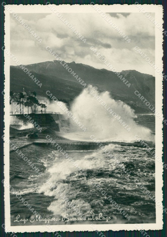 Verbania Lago Maggiore Burrasca Foto FG cartolina KV7203 – fronte