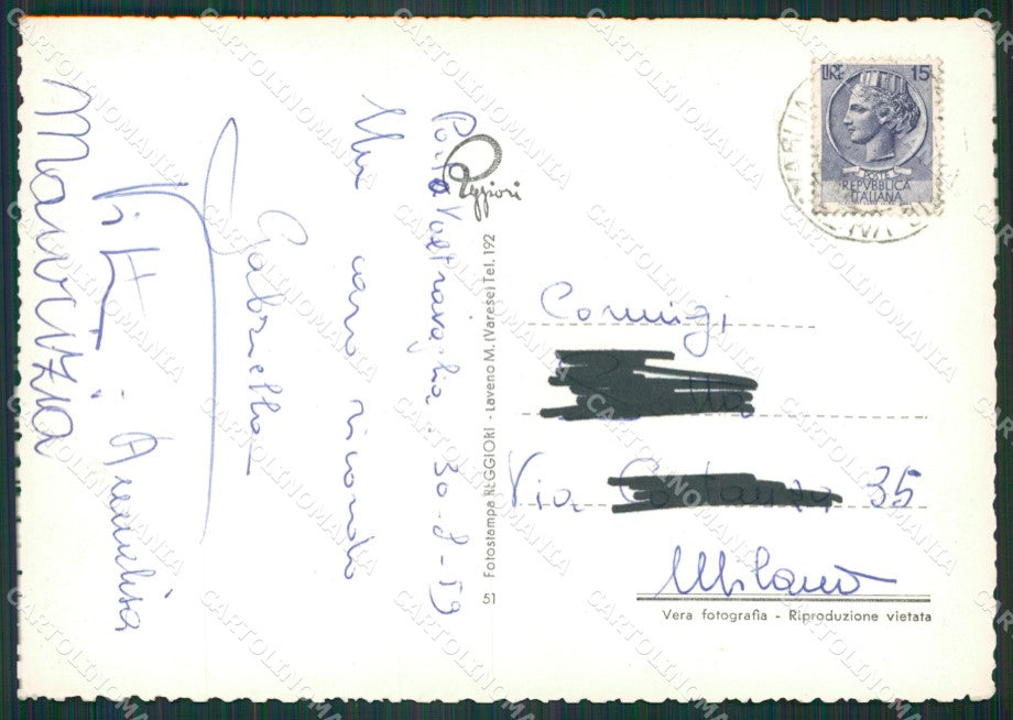 Varese Porto Valtravaglia Lago Maggiore Foto FG cartolina KV7211 – retro