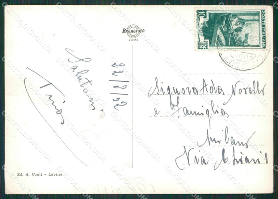 Varese Luino Colmegna Lago Maggiore Foto FG cartolina KV7212 – retro