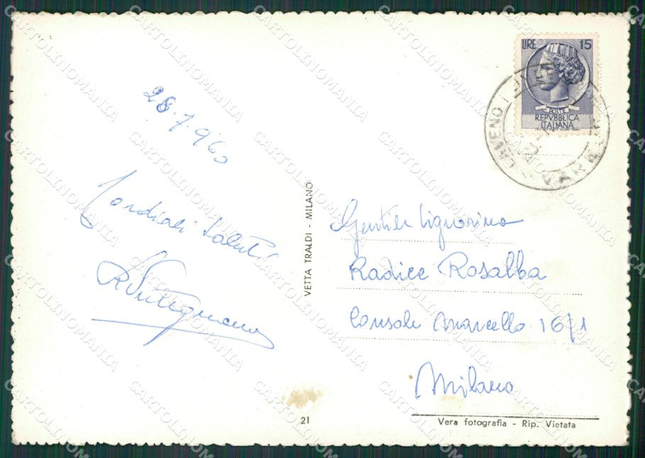 Verbania Stresa Isola Bella Lago Maggiore Foto FG cartolina KV7213 – retro