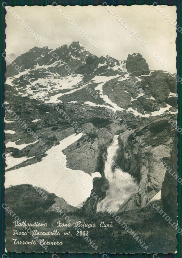 Bergamo Valbondione Barbellino Rifugio Curò Foto FG cartolina KV7222 – fronte