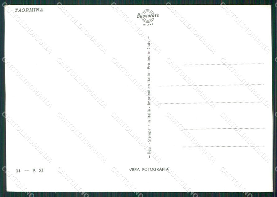 Messina Taormina Foto FG cartolina KV7242 – retro