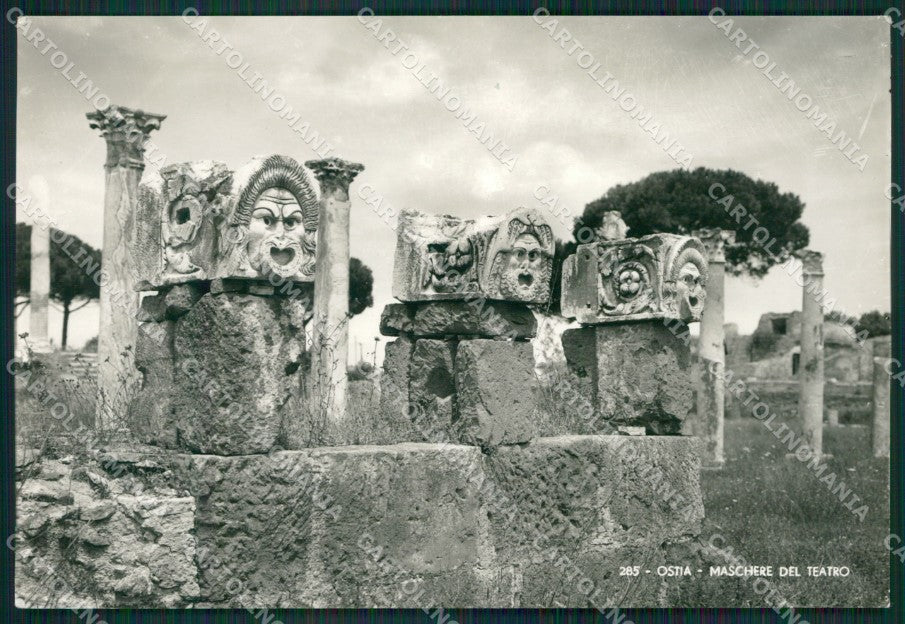 Roma Ostia Maschere del Teatro Foto FG cartolina KV7249 – fronte