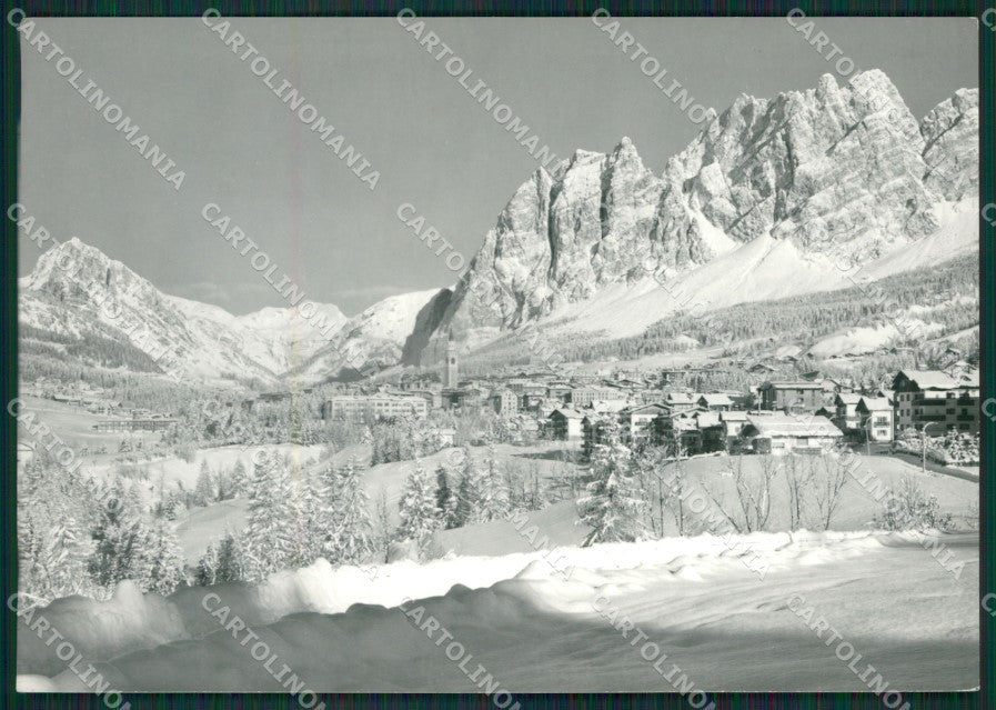 Belluno Cortina Nevicata Foto FG cartolina KV7258 – fronte