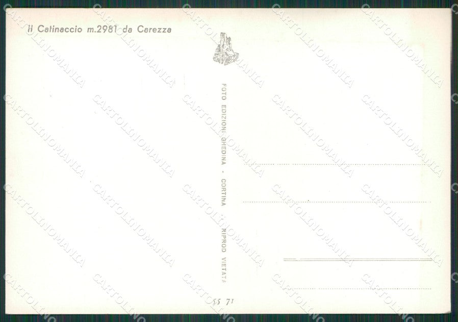 Bolzano Nova Levante Carezza Catinaccio Foto FG cartolina KV7263 – retro