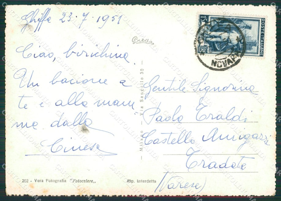 Verbania Ghiffa Lago Maggiore Foto FG cartolina KV7292 – retro