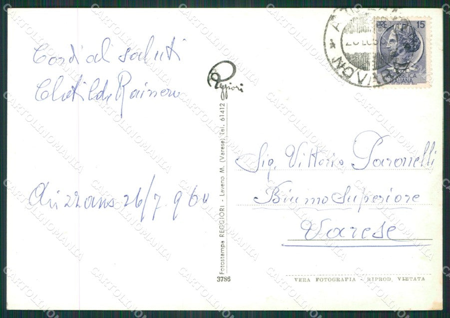 Verbania Arizzano Lago Maggiore Foto FG cartolina KV7294 – retro