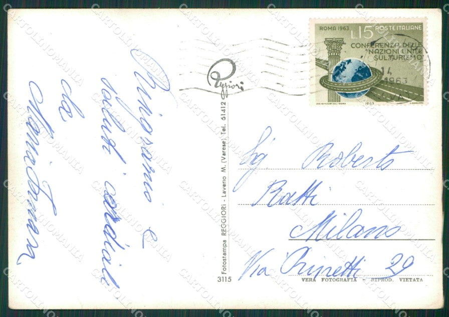 Varese Luino Lago Maggiore Foto FG cartolina KV7301 – retro